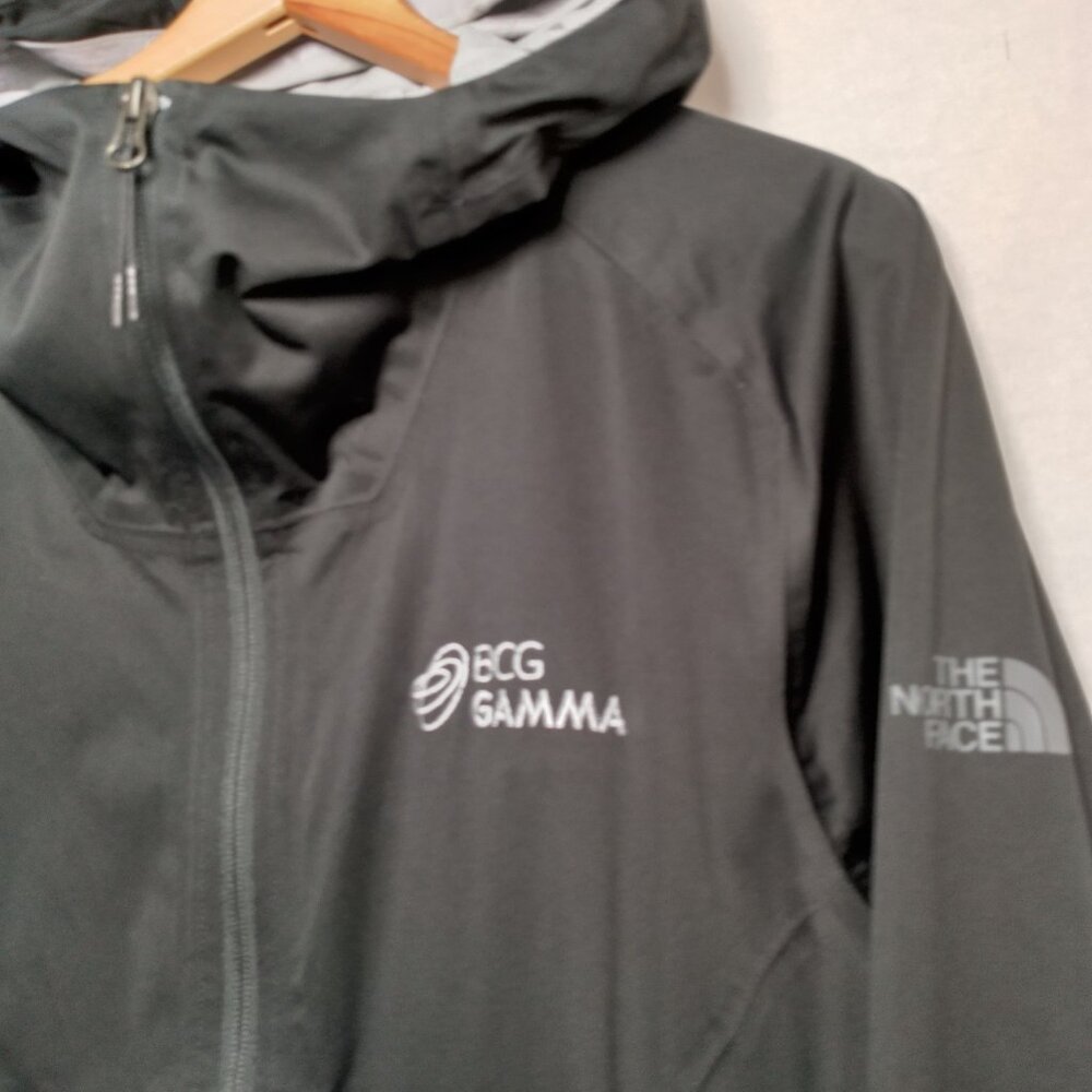 The North Face Jacket Men Medium Black Lightweight Hooded Dryvent BCG Gamma Logo - Picture 8 of 14